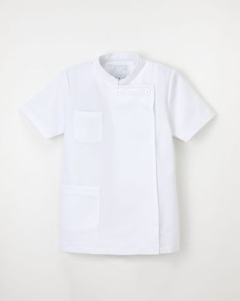 ドクターウェア 半袖ジャケット（ブルゾン・ジャンパー） ナガイレーベン US-72 チュニック（女子横掛半袖） 医療白衣com