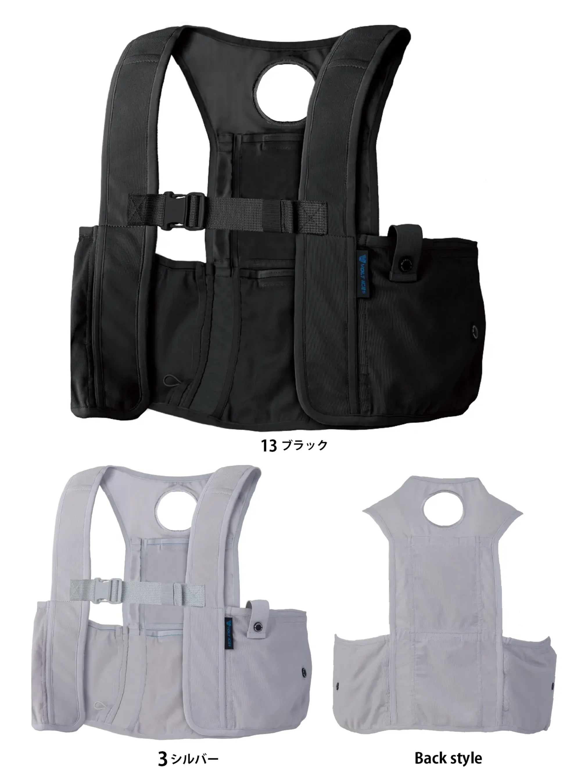 コーコス信岡 GI-469 アイスメッシュベスト 保冷剤150g用 6ポケット＆ペルチェ穴