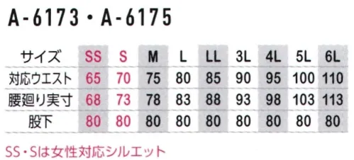 コーコス信岡 A-6173 ストレッチストレートパンツ 大容量ポケット、随所の機能を強化した「技あり」マストウェア。 サイズ／スペック