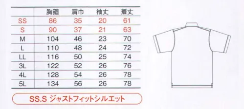 コーコス信岡 AS-557 消臭・吸汗速乾 半袖BDポロシャツ ANDARE SCHIETTI SPORT  ポロシャツ以上シャツ未満！！「アンドレ スケッティ」からニットの新しい形を提案。超消臭＆吸汗速乾「デオクリアーテープ」が気になる汗のにおいをカット。 サイズ／スペック