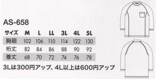 コーコス信岡 AS-658 吸汗速乾 長袖ローネック 吸汗速乾ドライ!類型販売点数181万点の大人気商品●消臭テープ付。ニオイが気になる部分に消臭糸を使って加工したテープを使用。消臭効果は洗濯をすれば機能が回復し、半永久的に持続します。●吸汗速乾DRY。汗を吸収しても短時間で乾いてベタつきを解消します。 サイズ／スペック