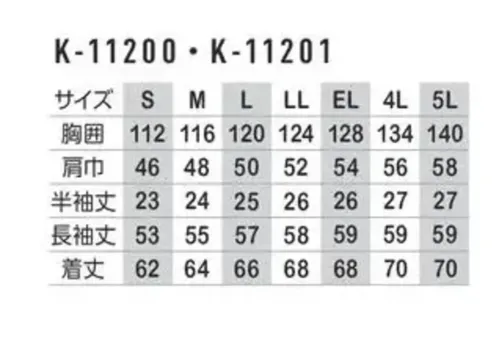 コーコス信岡 K-11200 半袖ブルゾン 裏綿仕様の着用感は快適。帯電防止素材の使用により、あらゆる仕事環境で適応。K-1200の後継品 サイズ／スペック