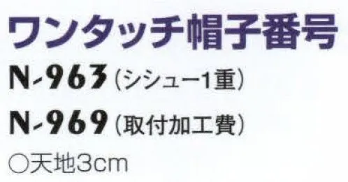 ナショナルハット N-963 ワンタッチマーク帽子番号 ※この商品は、ワッペンのみとなります。帽子は別売りです。※通信欄に「ご希望の数字（1～9のいずれか）」と「枚数」の記載をお願いします。アイロンでワンタッチ取り付け可能です。※この商品はご注文後のキャンセル、返品及び交換は出来ませんのでご注意下さい。※なお、この商品のお支払方法は、先振込(代金引換以外)にて承り、ご入金確認後の手配となります。 サイズ／スペック