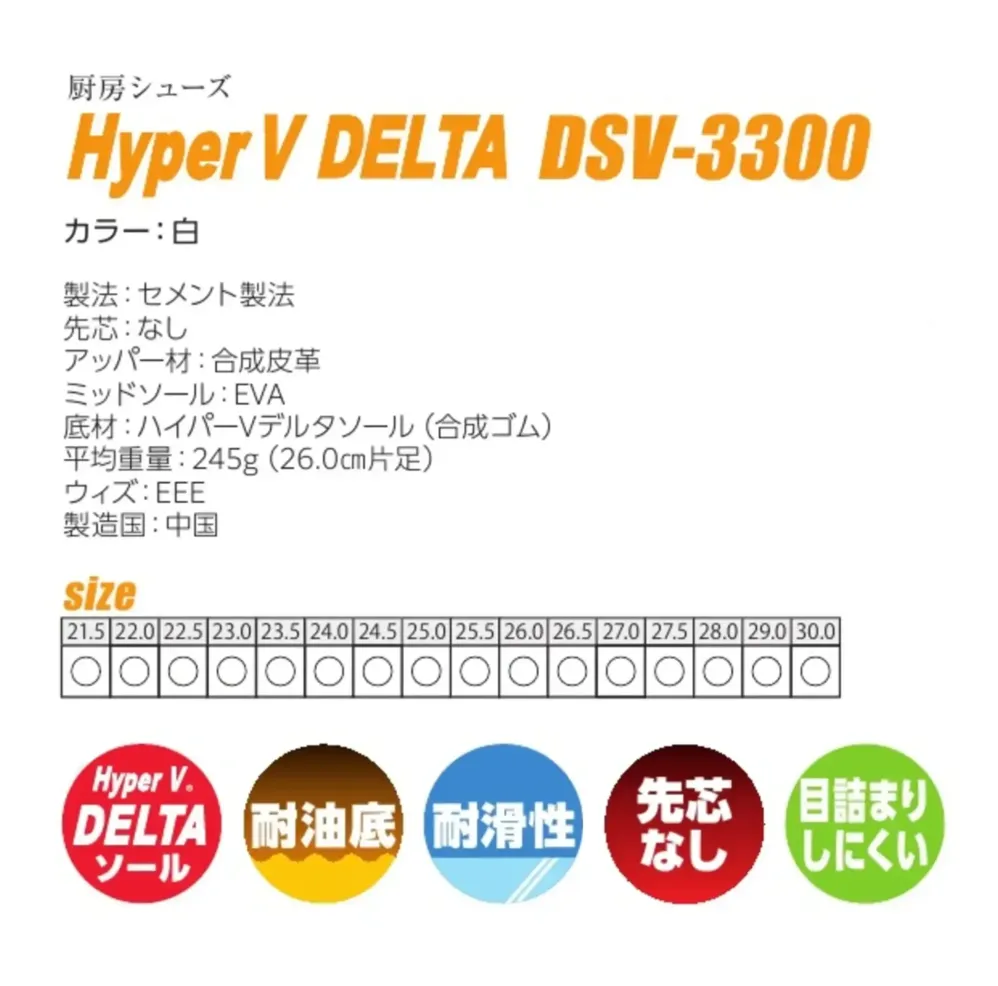 日進ゴム DSV-3300-A Hyper V DELTA DSV-3300-A サイズ・スペック