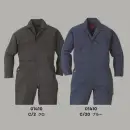 作業服JP 男女ペア ツナギ・オーバーオール・サロペット 大川被服 01410 純綿カーゴつなぎ