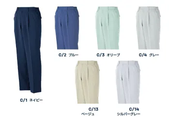 メンズワーキング パンツ（米式パンツ）スラックス 大川被服 05005-F スラックス（脇ゴム入り）股下フリー（MAX500） 作業服JP