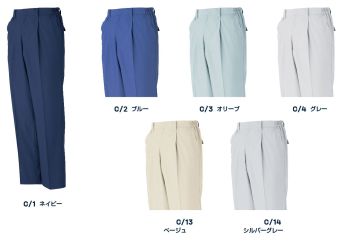 メンズワーキング パンツ（米式パンツ）スラックス 大川被服 07005 スラックス（脇ゴム入り）（07005） 作業服JP