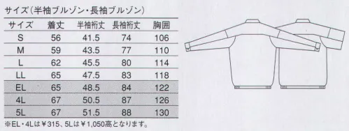 大川被服 07171 半袖ブルゾン（07171） 人気素材に高機能を装備してトップセールス3の記録を更新中！アーム部分は、20度前方に傾斜させた自然体に近い袖付けで、動きをよりスムーズに。 サイズ／スペック