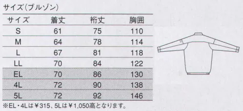 大川被服 15002 ブルゾン（V-MAX15002） 高性能をシンプルに着て極上のパフォーマンスを体感。アーム部分は、20度前方に傾斜させた自然体に近い袖付けで、動きをよりスムーズに。 サイズ／スペック