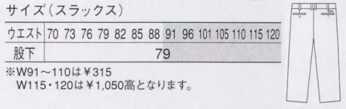 大川被服 20505 スラックス（K20505） KANSAI 山本寛斎洗練されたカラーワークで「カンサイ」が拓いた新境地。※「2 ベージュ」は、販売を終了致しました。 サイズ／スペック