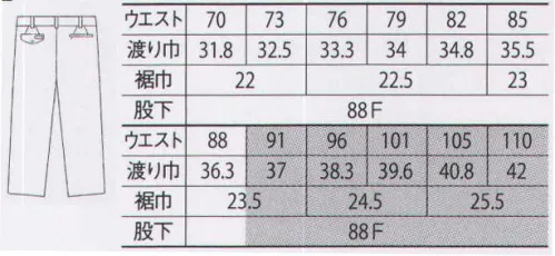 大川被服 92605 パンツ（K9260） KANSAI 山本寛斎男らしく、動きやすく。寛斎モードのパワーあふれる元気ウェア※「115サイズ」、「120サイズ」、「2 アーミーグリーン」、「3 グレー」は、販売を終了致しました。 ※こちらの商品は、ダイリキ作業服の基準をクリアした中国の指定工場で生産しております。年一回の生産で毎年9月前後に仕上がり予定です。安定的に商品をご着用いただくためにも、9月にまとめてお買い求めいただくことをお勧めいたします。 サイズ／スペック