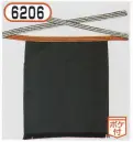 おたふく手袋 6206 腰下帆前掛け 片ポケット付 紺(5枚入)