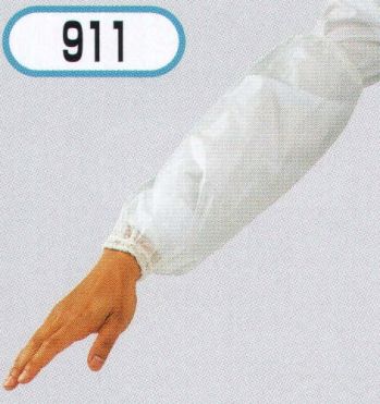 厨房・調理・売店用白衣 手袋 おたふく手袋 911 腕カバービニールタック 非フタル酸 12双入り（クリア） 食品白衣jp
