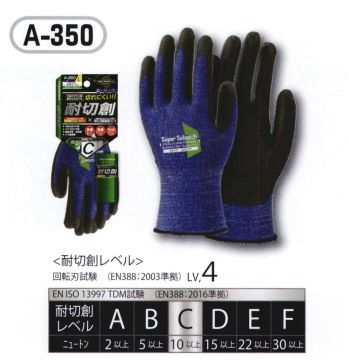 メンズワーキング 手袋 おたふく手袋 A-350 ソフトキャッチEX-FITセーフティ ウレタンノーマルパーム（5双入） 作業服JP