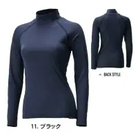 おたふく手袋 JW-737 BT パワーストレッチ COOL EVO ロングスリーブ ハイネックシャツ レディース