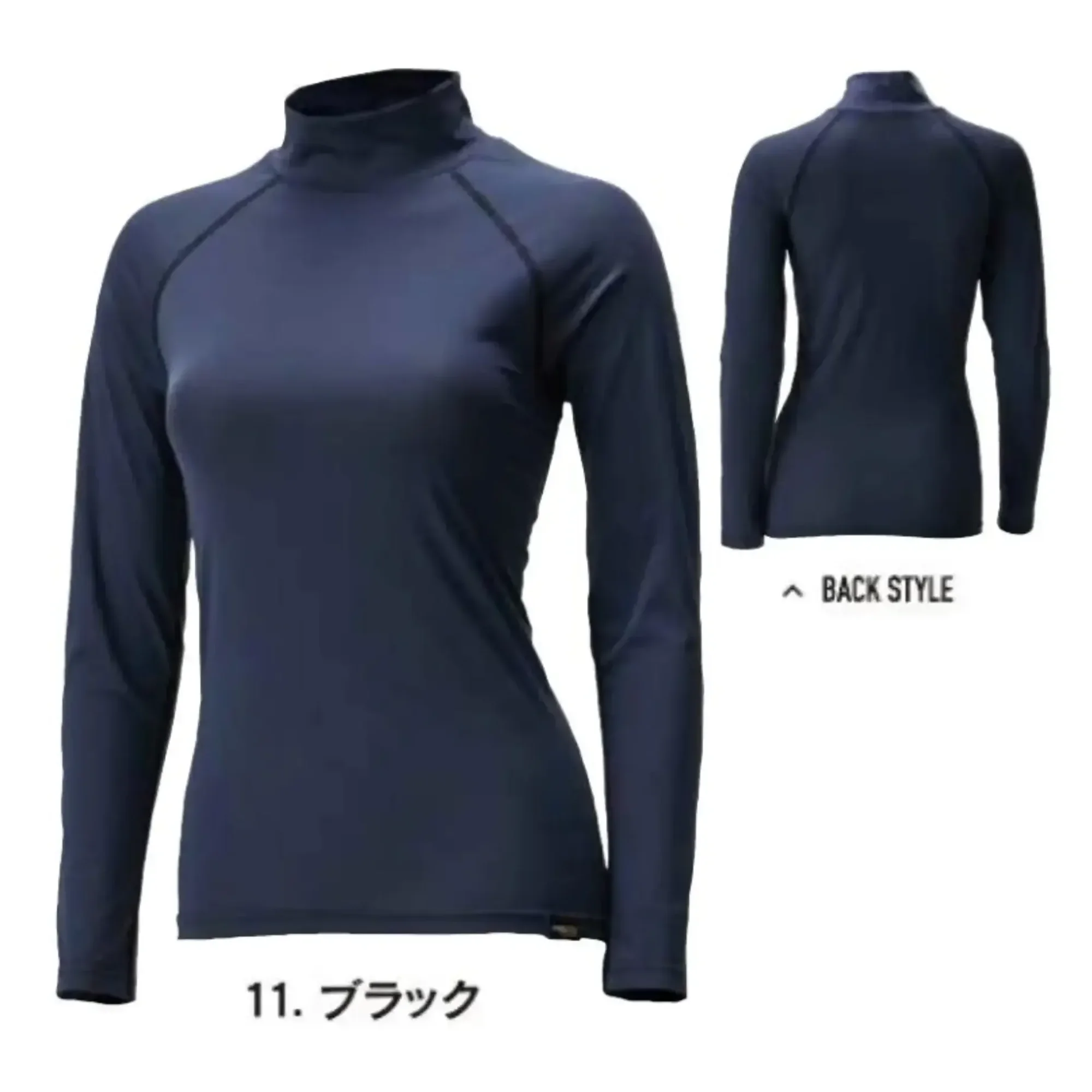 おたふく手袋 JW-737 BT パワーストレッチ COOL EVO ロングスリーブ ハイネックシャツ レディース