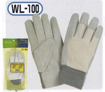 メンズワーキング 手袋 おたふく手袋 WL-100 革手甲メリヤスジャージ(10双入) 作業服JP