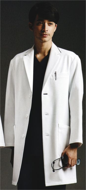 ドクターウェア 長袖コート オンワード CO-6009 ドクターコート（メンズ／ショート） 医療白衣com