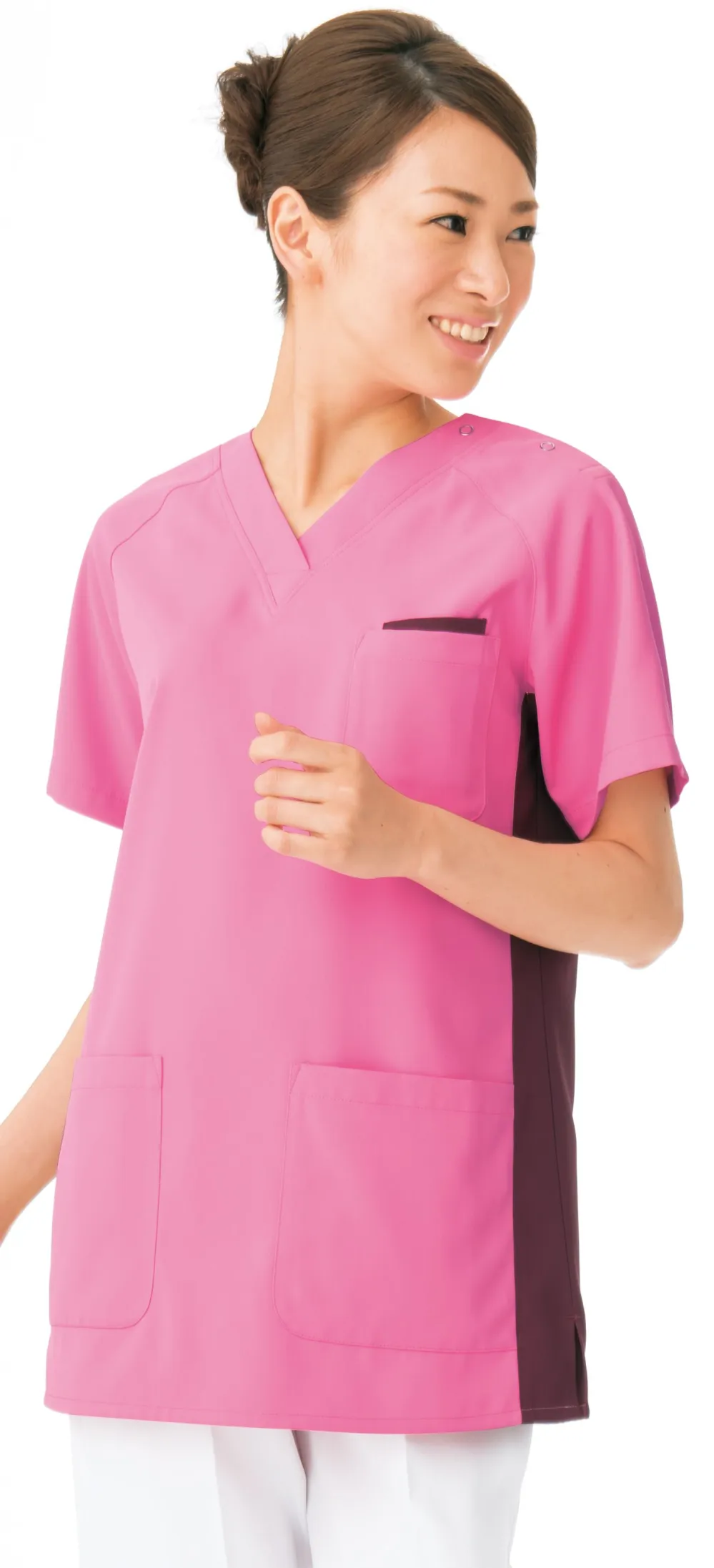 女性用スクラブ オンワード HS-8020 白衣・診察衣・ナース服・介護服の