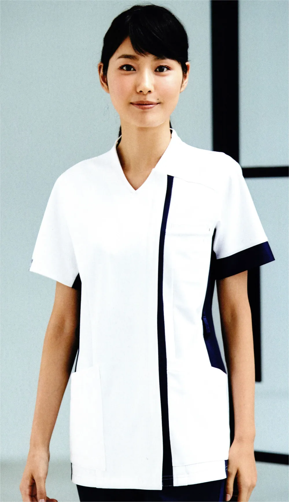 サイドファスナースクラブ（男女兼用） オンワード HS-8072 白衣