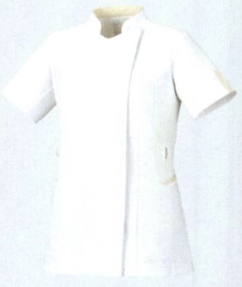 ドクターウェア 半袖ジャケット（ブルゾン・ジャンパー） オンワード HS-8093 サイドファスナースクラブ(レディス) 医療白衣com