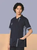 オンワード HS-8149 男女兼用ファスナースクラブ ダークネイビー×サックスブルー
