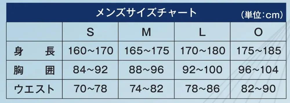 オンヨネ OKP95520 メンズ トランクス サイズ・スペック