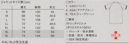 ルコックスポルティフ UQM1501 ユニセックスジャケット 爽やかなシンプルデザインのセンターファスナーモデル。ソフト＆ストレッチ＋吸水速乾で動きを心地よくサポートする快適機能。ストレスフリーで動きやすい立体裁断。汗をかきやすい部分に快適な通気性。「P-TOP」コイルファスナーとプラスチックのファスナー止めを使用し肌にやさしい安心仕様。動きを妨げない便利な内ポケット。 ※4L・5Lは受注生産となります。ご注文後のキャンセル・返品・交換ができませんので、ご注意下さい。※受注生産品のお支払方法は、先振込（代金引換以外）にて承り、ご入金確認後の手配となります。納期等、ご注文方法につきましては、別途お問い合わせ下さい。 サイズ／スペック