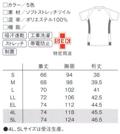 ルコックスポルティフ UQW1027N レディースバイカラージャケット フレンチテイストを効かせた遊び心満点の個性派ジャケット。【MOTION 3D】スポーツブランドの実力発揮。現場の声を活かした機能が随所に。●ラグランスリーブ。腕の動きを妨げない立体裁断。最もよく動かす肩は立体裁断のラグランスリーブを採用。腕の上げ下ろしをスムーズにサポートします。●3Dデザイン。背中まわりの立体設計。抱え込む動作のつっぱり感を軽減。移動などで抱きかかえることの多い看護の現場。背中まわりと肩から袖にかけてのつっぱり感を軽減するため、立体設計を施しています。●ヒップカバー。しゃがむ動作をサポート。しゃがむ動作をサポートするため、ヒップまわりにゆとりを取りつつ、美しいラインを保ったまま動きを助け、作業効率を高めます。●スッキリウエスト。軽快なウエストの動きを実現。大きな動きにも衣服が乱れずスタイルをキープ。それは、引きつりのないよう計算された、立体的なデザインであらゆる動きに対応しているから。※4L・5Lは受注生産となります。ご注文後のキャンセル・返品・交換ができませんので、ご注意下さい。※受注生産品のお支払方法は、先振込（代金引換以外）にて承り、ご入金確認後の手配となります。※この商品の旧品番はUQW1027です。 サイズ／スペック