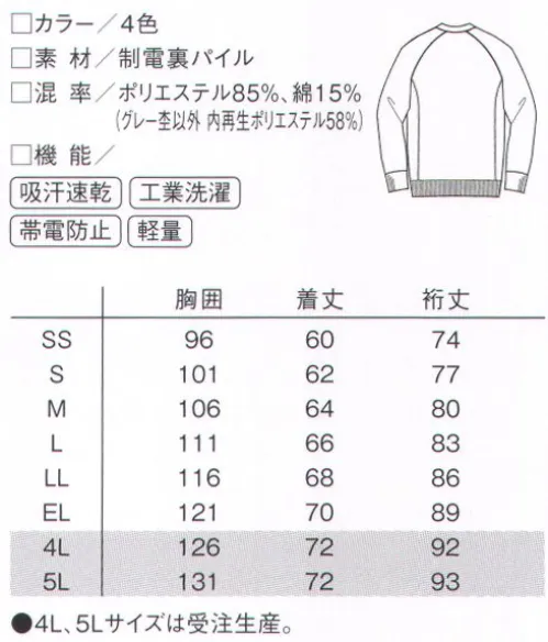 ルコックスポルティフ UZL6021 裏パイルカーディガン 着心地がよく型崩れしにくいパイルカーディガン。脇ポケットがさりげないデザインアクセント。制電裏パイル軽量でふんわりソフトな肌触りが心地いい。肌面に綿を使用しパイル状に編んでいるので、肌触りはソフトで吸汗・速乾性があります。また、耐洗濯性、帯電防止付きでメンテナンス性、快適性にも優れています。※ロゴのリニューアルに伴う品番移行がございます。品番は順次新ロゴのUZL6021Lに移行します。※4L、5Lは受注生産になります。※受注生産品につきましては、ご注文後のキャンセル、返品及び他の商品との交換、色・サイズ交換が出来ませんのでご注意ください。※受注生産品のお支払い方法は、先振込（代金引換以外）にて承り、ご入金確認後の手配となります。 サイズ／スペック