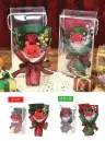 ポピー名古屋 SH-062 シャボンフラワー SH-062 シャボンフラワー輝き添えるXmasブーケキラキラ輝く飾りが映えるギフトにぴったりのクリスマスミニブーケ。レッドにはゴールド、グリーンにはシルバーの装飾がついています。シャボンフラワーってどんなもの？石けん素材の花びら本物の花のような見た目で、石けん素材を使用しています。ほのかな石けんの香りやさしく香る石けんのアロマが楽しめます。枯れないから長く楽しめる水やり不要で、ずっときれいなまま飾れます。置き場所を選ばない生花がNGな場所でも安心して飾れます。プリザーブドフラワーよりお値打ち見た目は豪華なのに、価格は控えめ！注意事項シャボンフラワーは観賞用です。●手洗いには使用できません。●洗顔などお肌への使用はできません。●お風呂や洗濯など、水を使う場面でのご使用はできません。●食べられません。●香りには個体差があり、多少の強弱がある場合があります。●素材の特性上、まれにひび割れが見られることがあります。●石けん素材のため、若干の破れやキズがある場合があります。●強い負荷をかけない限り、花びらが崩れることはほとんどありません。●時間とともに変色（若干の色抜け）することがあります。 ●直射日光や湿気の多い場所での保管は変色の原因になります。●実際の商品と画像で、色合いやパーツの配置・イメージが異なる場合があります。●パッケージやラッピング仕様は、予告なく変更になる場合があります。