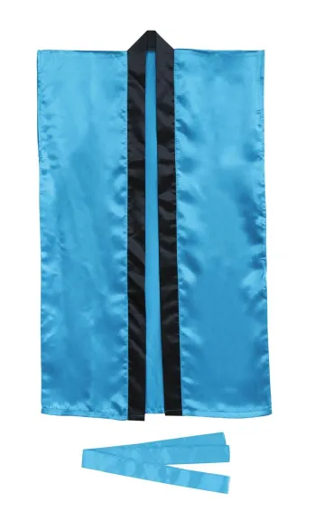 イベント・チーム・スタッフ ハッピ アーテック 14446 ソフトサテンロングハッピ L 青 (ハチマキ付) 作業服JP