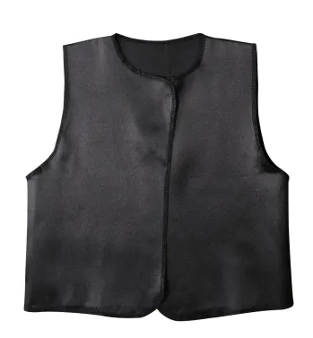キッズ・園児 ベスト アーテック 14524 ソフトサテンベスト C 黒 作業服JP