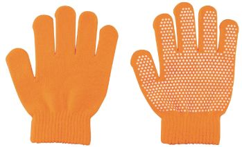 キッズ・園児 手袋 アーテック 14928 カラーのびのび手袋 すべり止め付 蛍光オレンジ 作業服JP