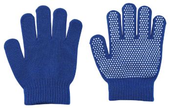 キッズ・園児 手袋 アーテック 15020 カラーのびのび手袋 すべり止め付 コバルトブルー 作業服JP