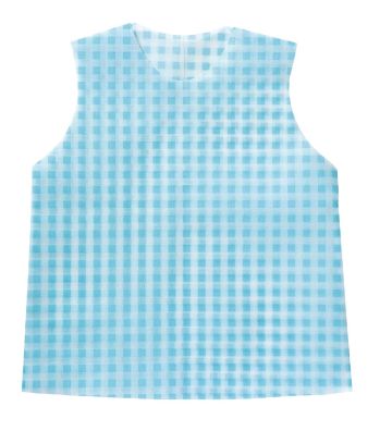 キッズ・園児 袖なしシャツ アーテック 15093 衣装ベース シャツJ ギンガムチェック 水色 作業服JP