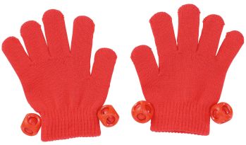 キッズ・園児 手袋 アーテック 18015 鈴付き カラーのびのび手袋 赤 作業服JP