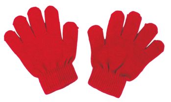 キッズ・園児 手袋 アーテック 18161 カラーのびのび手袋 赤 10双組 作業服JP