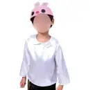 作業服JP キッズ・園児 キッズ（子供用） アーテック 18729 ソフトサテン 長袖ブラウス C 白