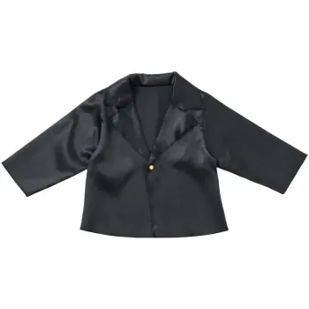 キッズ・園児 キッズ（子供用） アーテック 18880 ソフトサテン テーラードジャケット C 黒 作業服JP