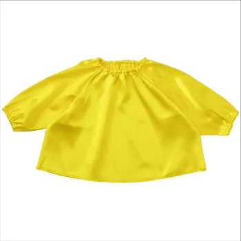 キッズ・園児 キッズ（子供用） アーテック 19012 ソフトサテン チュニック 黄 J   作業服JP