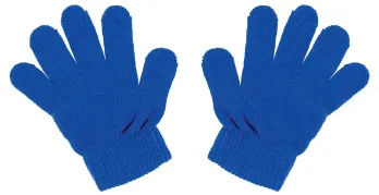 キッズ・園児 手袋 アーテック 3587 カラーのびのび手袋 コバルトブルー（1双） 作業服JP