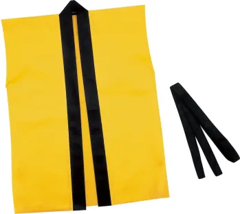 キッズ・園児 ハッピ アーテック 4102 カラー不織布ハッピ 袖なし（子供用J／帯付）黄 作業服JP