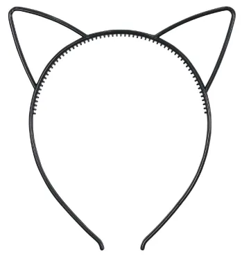 キッズ・園児 アクセサリー アーテック 4654 耳付きカチューシャ ブラック 作業服JP