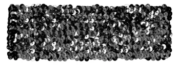 キッズ・園児 アクセサリー アーテック 4737 メタリックワイドターバン ブラック 作業服JP