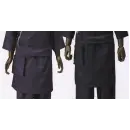 食品白衣jp 厨房・調理・売店用白衣 エプロン サカノ繊維 SB110 ブライトデニム 男女兼用 腰下エプロン