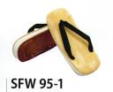 サカノ繊維 SFW95-1 アメ底セッタ（男・花緒黒） 真心とともにお伝えしたい、和の心。耐久性に優れ、滑りにくい。