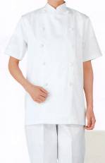 厨房・調理・売店用白衣半袖コックコートSKC412 
