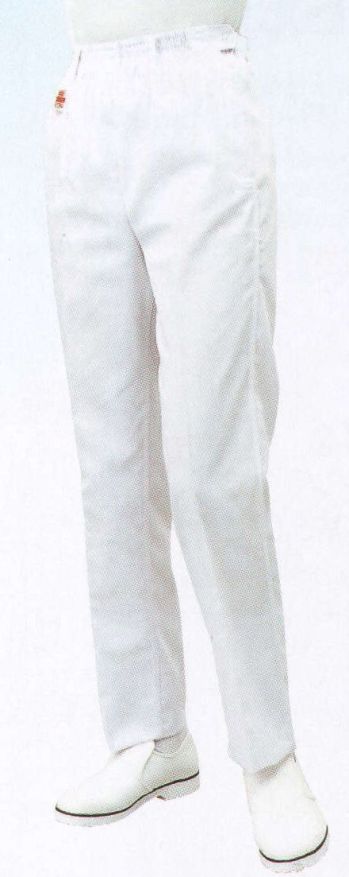 食品工場用 パンツ（米式パンツ）スラックス サカノ繊維 SKC480 女子綿白ズボン 食品白衣jp