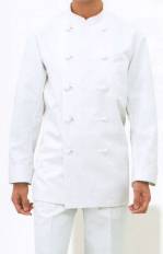 厨房・調理・売店用白衣長袖コックコートSKH500 